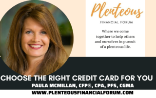 Plenteous YouTube Thumbnail-Paula McMillan-Choose the Right Credit Card for You